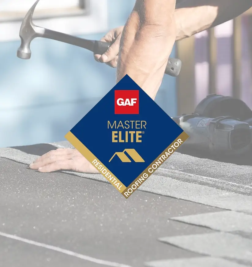 A close-up of a worker's hands hammering shingles onto a roof, with tools visible in the background under bright sunlight A close-up of a worker's hands hammering shingles onto a roof, with tools visible in the background under bright sunlight